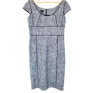 Talbots Women's Size 10 Linen Cotton Cap Sleeve Dress